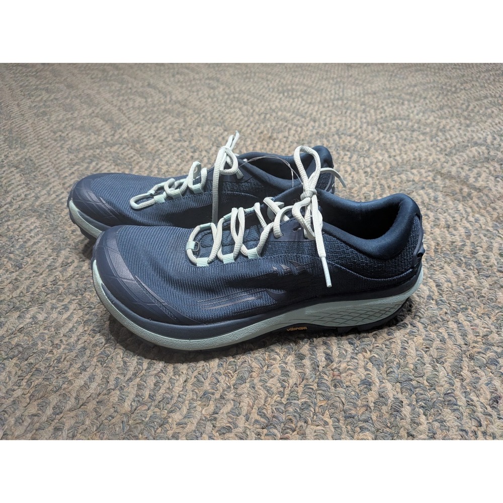 Topo Athletic Pursuit Women 7.5 Trail Running Shoes Navy Sky Zero Drop Vibram